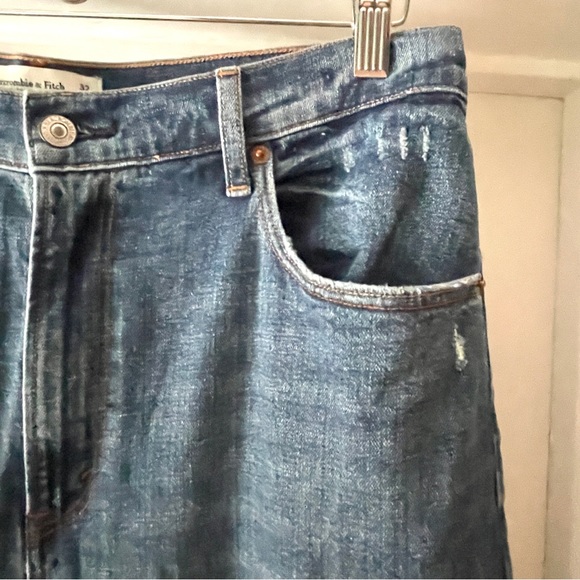 Abercrombie & Fitch Ultra High Rise Ankle Straight Jean - 32 - Picture 7 of 14
